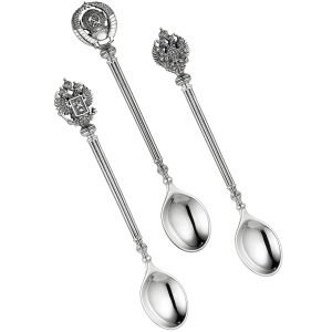 Trio of silver coffee spoons from the "Epoch"